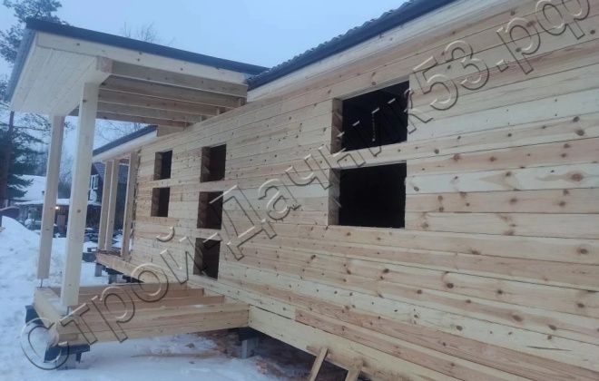 4 Брусовой дом ОД-21, 11x9.5м, 91 М², Ленинградская область, территория Горелово (8)